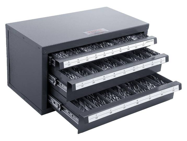 VEVOR Armoire pour distributeur de forets\, Armoire pour organisateur de forets avec trois tiroirs pour A à Z\, Armoire pour organisateur de forets en acier avec étiquettes\, Distributeur de forets empilable Rangement