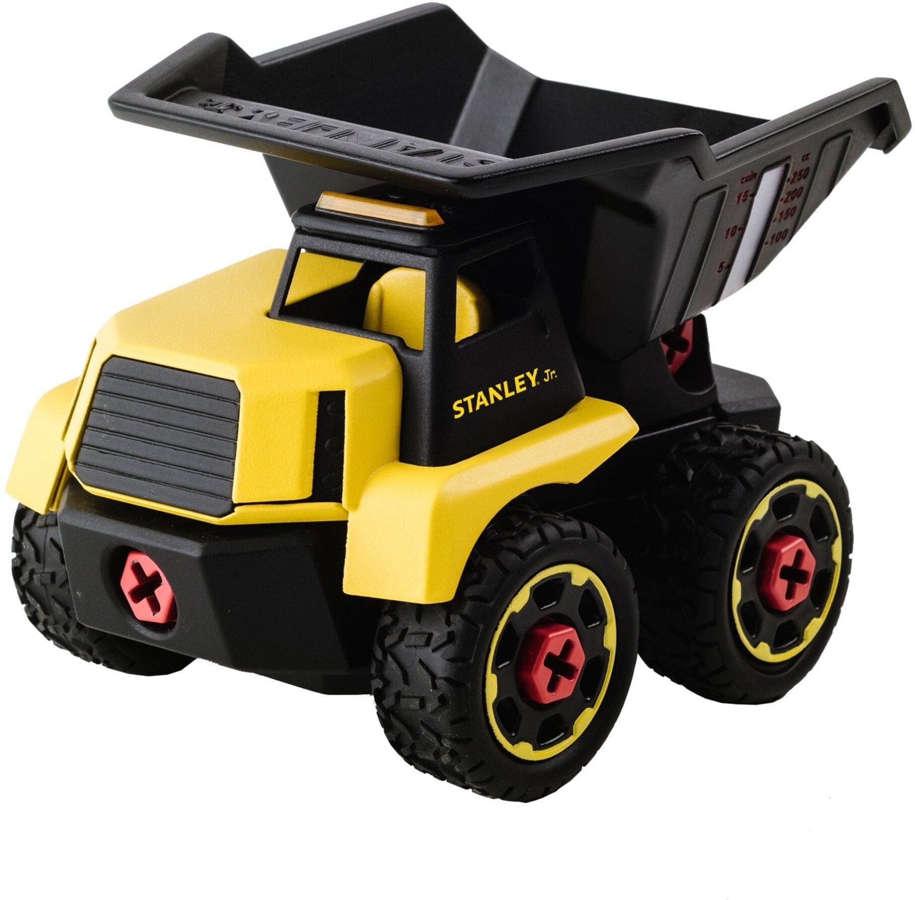 Stanley Jr Take Apart XL Dump Truck Toy Playset for Kids - Red Tool Box - Adjustable Parts - Durable Design - Ages 3 and Up