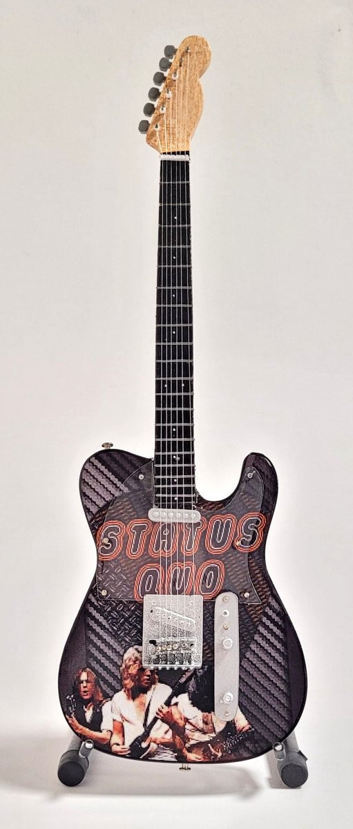 Status Quo Mini Gitaar 25 cm Miniature Decoratie