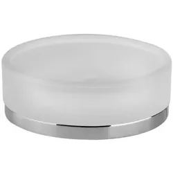 Gessi Emporio Seifenhalter, Standversion, Schale aus satiniertem Glas, 38827031, Farbe: Chrom