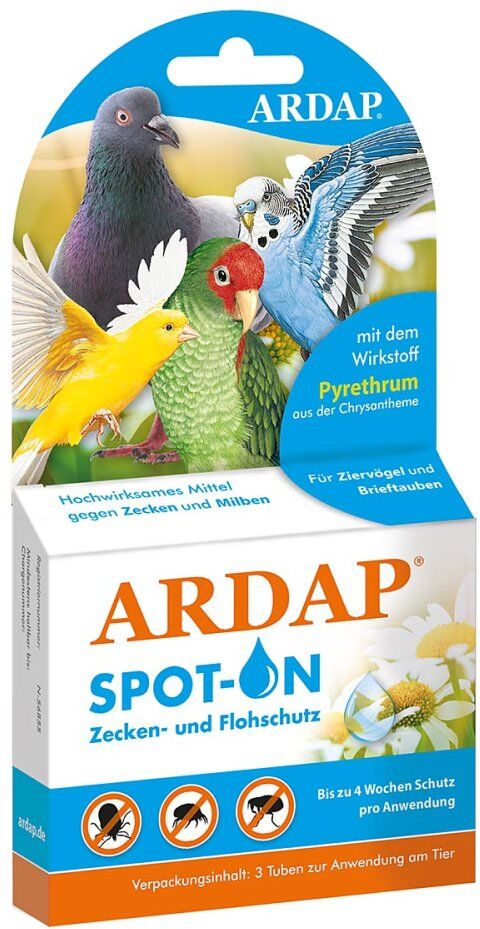 Ardap Spot-on für Ziervögel und Brieftauben