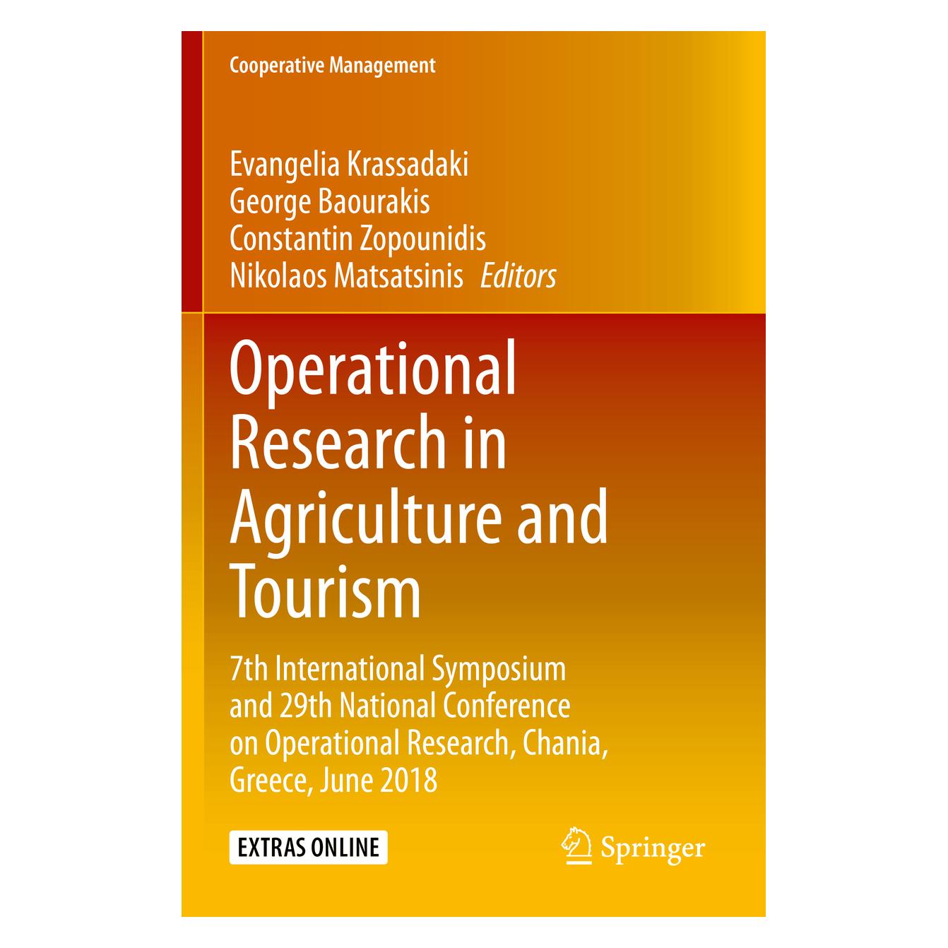 Springer Operational Research in Agriculture and Tourism (Englisch, Softcover, Constantin Zopounidis, Evangelia Krassadaki, George Baourakis, Nikolaos Matsatsinis) (56198610)
