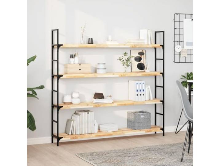 IBUQDDV Schweberegale 4 STK. 140x20x4 cm Massivholz Akazie Unbehandelt Unbehandeltes Akazienholz, einzigartige Maserung, vielseitig einsetzbar, platzsparend, DIY-anpassbar