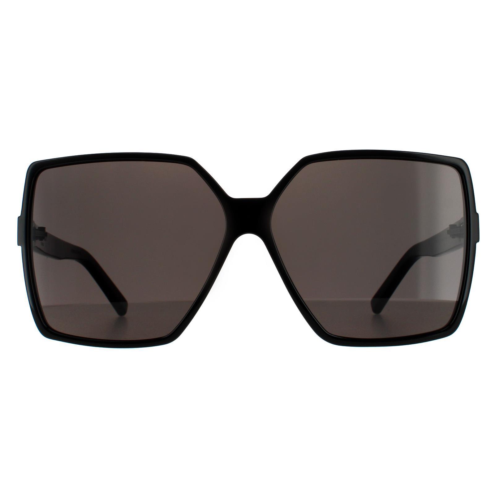 Saint Laurent Square Damen Schwarz Grau Sonnenbrille