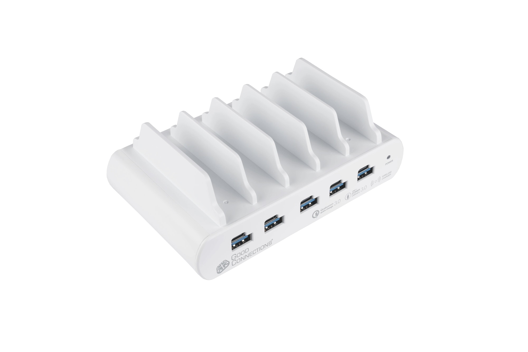 Good Connections USB-Desktop-Schnellladestation 110W 10-Port (5x USB-C 5x USB-A) PCA-D006W