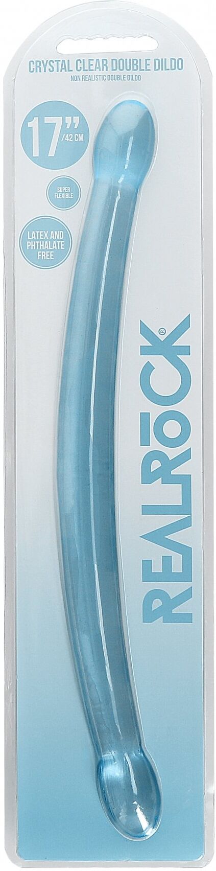 RealRock Double Dildo Jelly 42cm - Blue