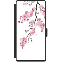 Nivocase Klapphülle für Samsung Galaxy S23 Ultra Handyhülle aus Kunst Leder NIVOflip schwarz Asien Japan (Samsung Galaxy S23 Ultra), Smartphone Hülle, Schwarz