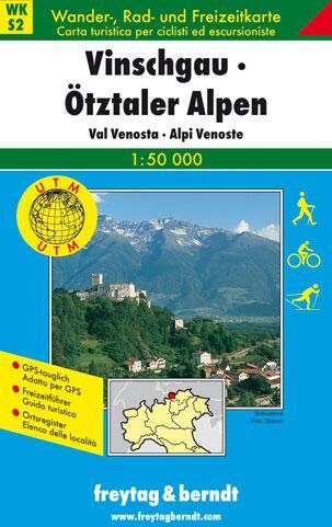 Carte de randonnée - Vinschgau - Otztaler Alpen (Alpes italiennes), n° WKS.02   Freytag & Berndt