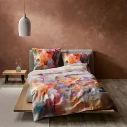 Fleuresse Mako-Satin Bettwäsche Bed Art S Impression multicolor 135x200 cm + 80x80 cm - bunt