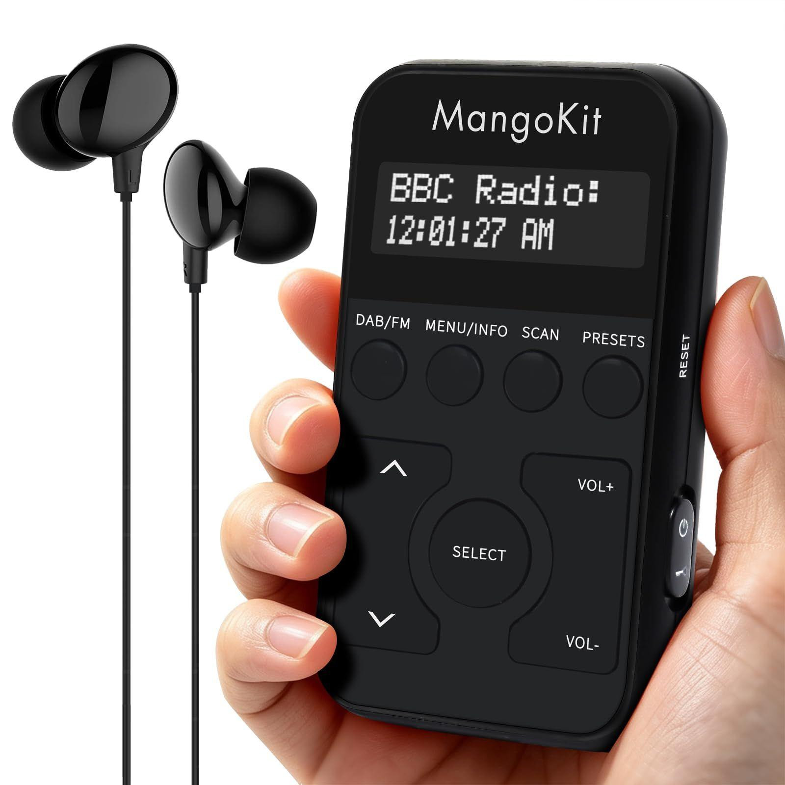 Selius Pocket DAB+ en FM Digitale Radio met Afsluitbare Knoppen
