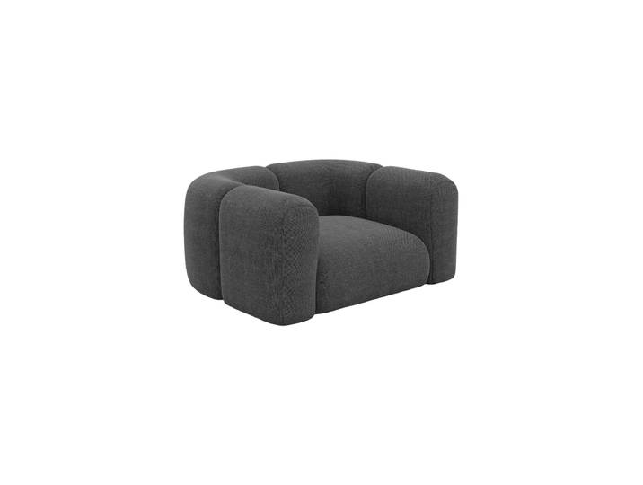 Design Loungesessel „Terranova“ mit Strukturstoff-Bezug Strukturstoff Anthrazit BLOOMINGLOFT Collection