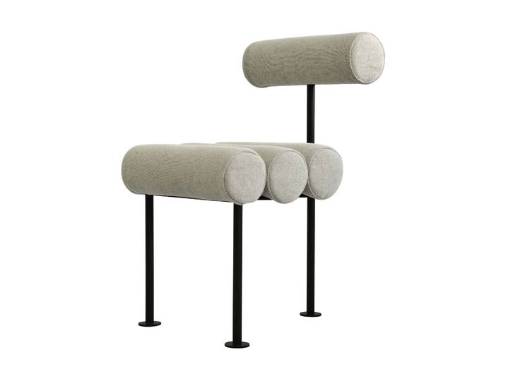 101 Copenhagen Hiro Dining Chair Stuhl Black frame-Sand