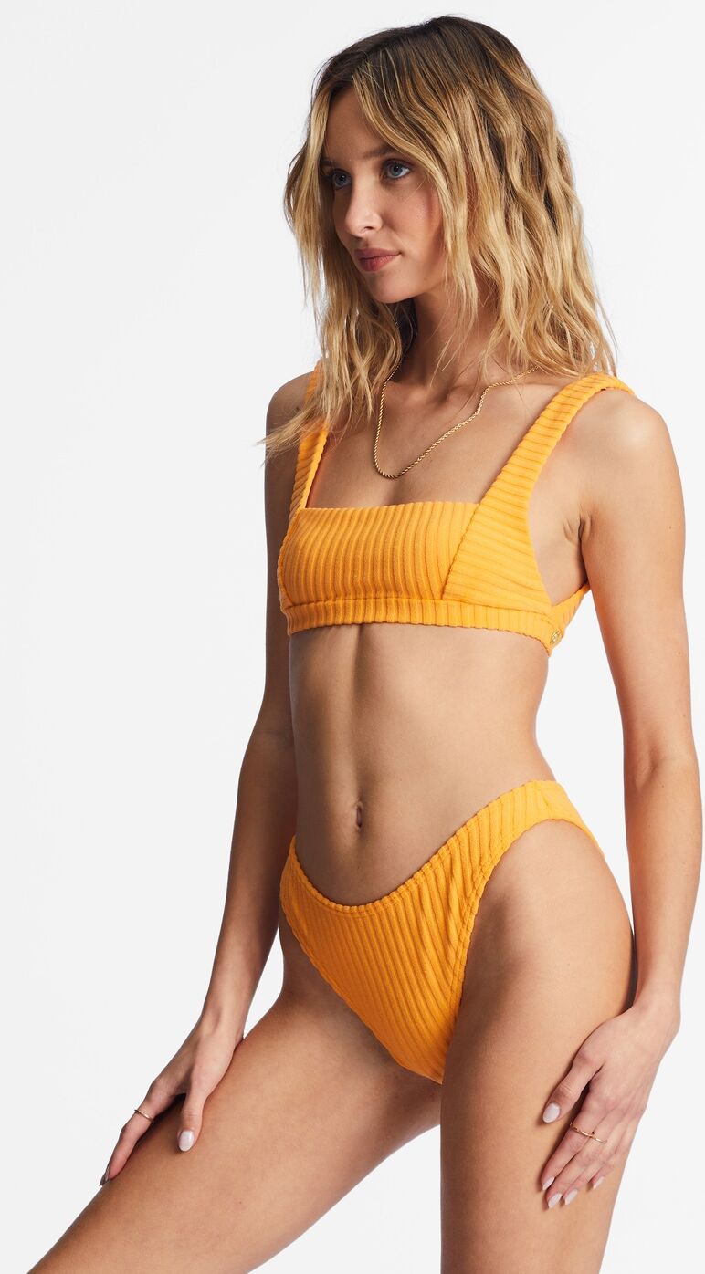 Bikini-Hose BILLABONG "In The Loop Hike", Damen, Gr. XS, orange (bright nectar), Obermaterial: 74% Polyester, 21% Polyester, 5% Elasthan., Badehosen Bikini-Hose bright nectar XS