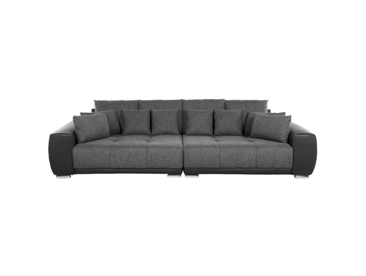 4-SITZER-SOFA Polsterbezug Dunkelgrau Torpo