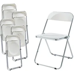Klappstuhl Pornainen 6er Set Weiß [en.casa]
