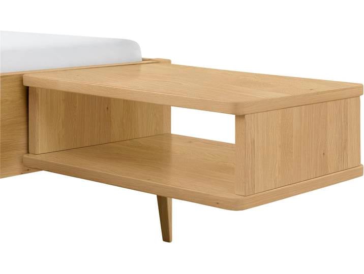 Nachtkonsole HASENA Seva , braun, B:48cm H:16cm T:38cm, Massivholz, Sideboards, Nachtkonsole