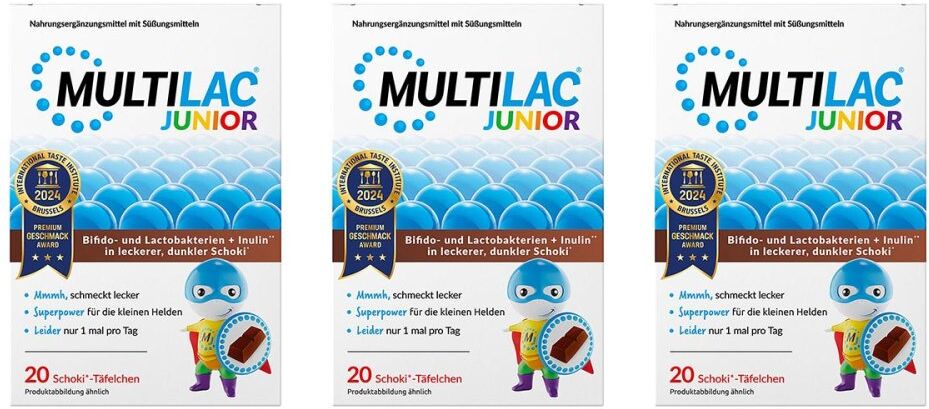 Multilac Darmsynbiotikum Junior Täfelchen