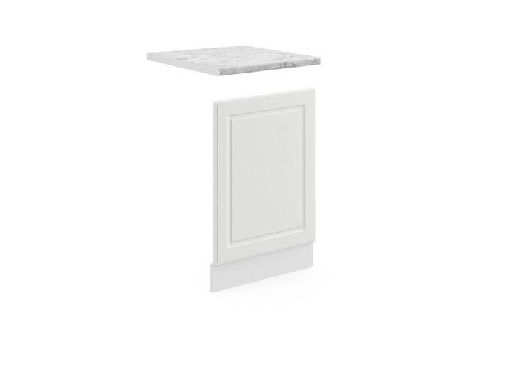 Vicco Frontblende R-Line Weiß Landhaus 45 cm, AP Marmor, Weiß, Weiß, Holzwerkstoff, Rechteckig, 45x67.4x60 cm, Küchen, Küchenmöbel, Küchenschränke, Küchenunterschrank