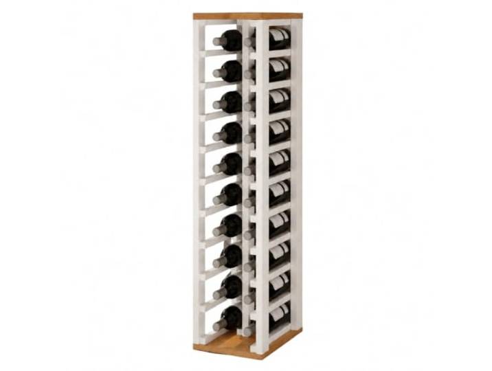 Expovinalia Weinregal Holz Kiefernholz 20 Flaschen Weinregalmöbel, Weinregal schmal, Flaschenregal, Weinständer, Wine Rack 105x24x32 cm.