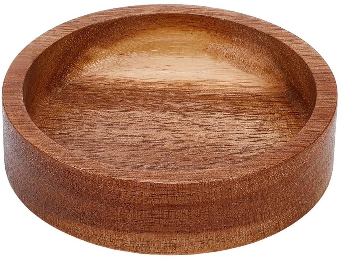 Dailygoods Serveerschaal Ronde Acaciahout - Diameter: 10 cm