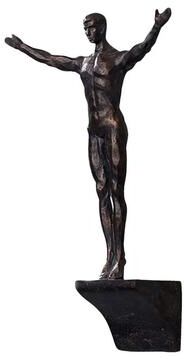 Inspire Select Rock Climbing Man Resin Wall Sculpture 3D Adventure Wall Art Decor k