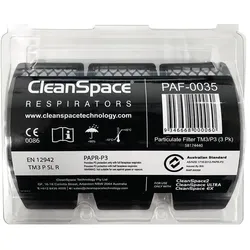 CleanSpace, Zubehör Arbeitsschutz, Partikelfilter PAF-0035 f. Sys.EN 12942 TM3 P3 3 St./Pack (Atemschutzmaske Ersatzfilter)