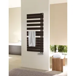 Zehnder Design-Heizkörper Roda Spa Asym, rechts, 805x65x550 mm, Dark Brown