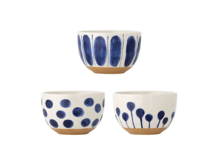 Bloomingville Linora schaal 58 cl 3-delig Blauw