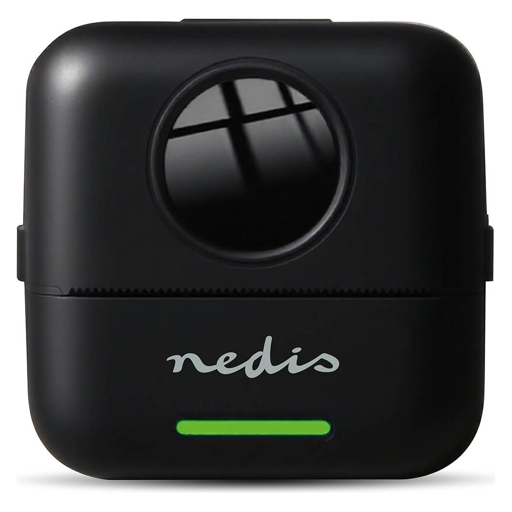 Nedis Printer | White / Black | Bluetooth | 200 DPI | Mobile Photography | Black (Thermodirekt, Schwarz-Weiss) (MTPR26BK)