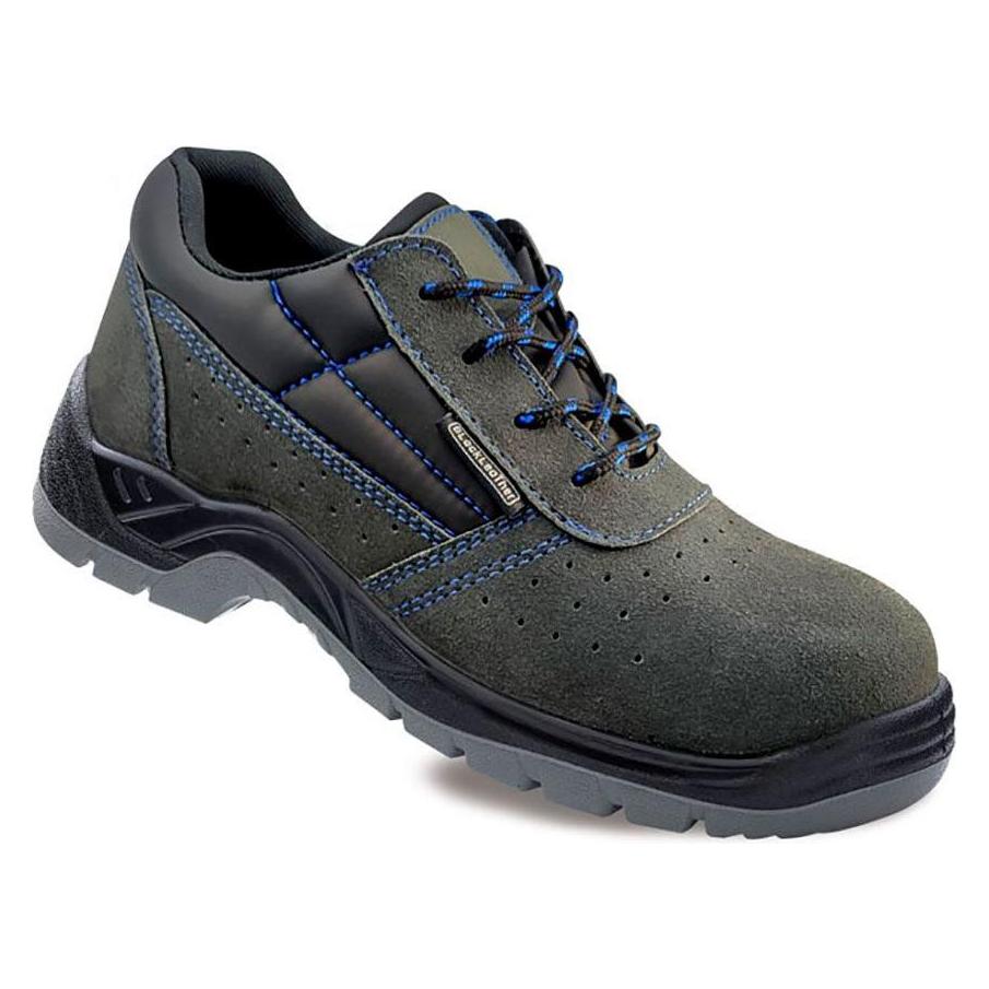 Blackleather Sicherheits-Schuhe Perforiert S1P Ohne Metall Spaltleder (S1P, 46) (46035482)