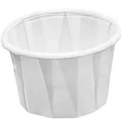 MONOUSO - Weiß GefaltetPapier-Becher 30ml (250 Stück)