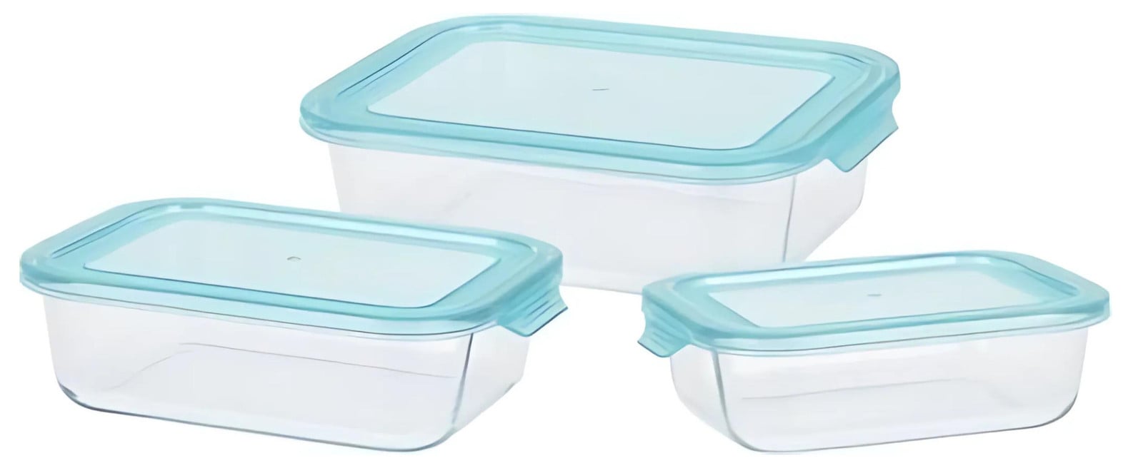 Set van 3 glazen bewaardozen van Excellent Houseware
