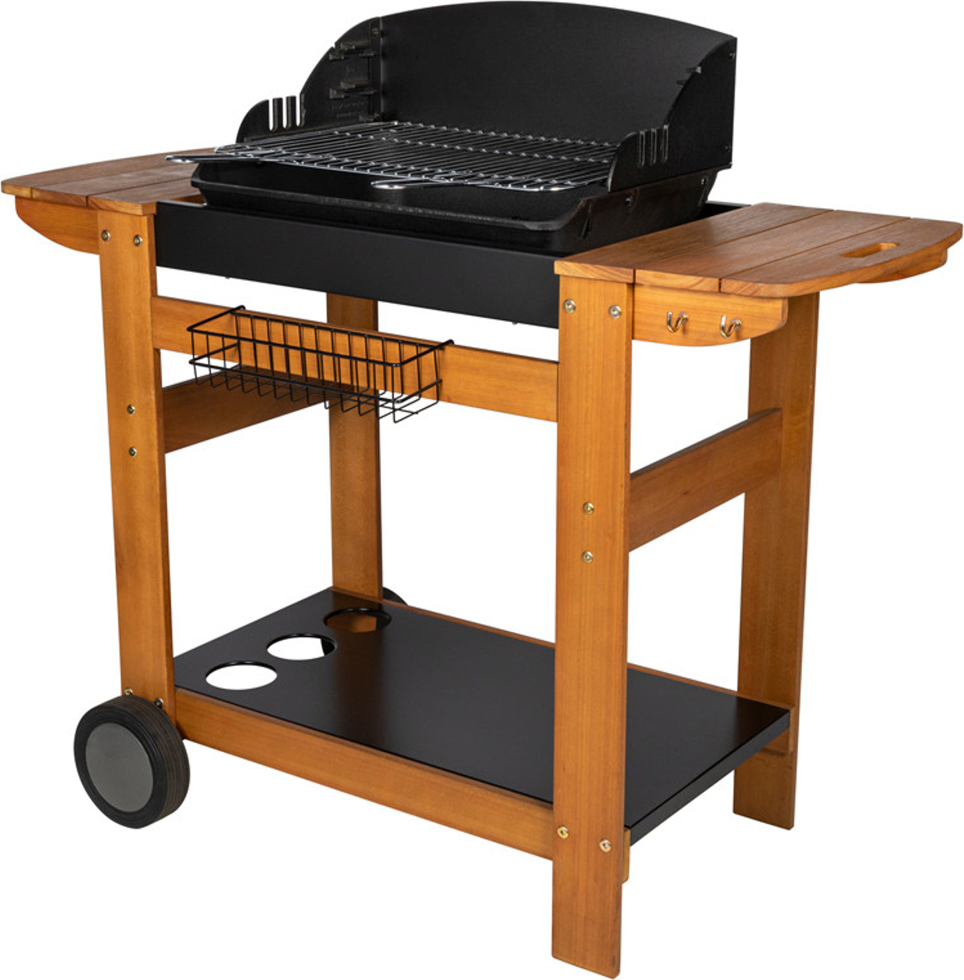 Holzkohlegrill + Holzwagen, SENLIS