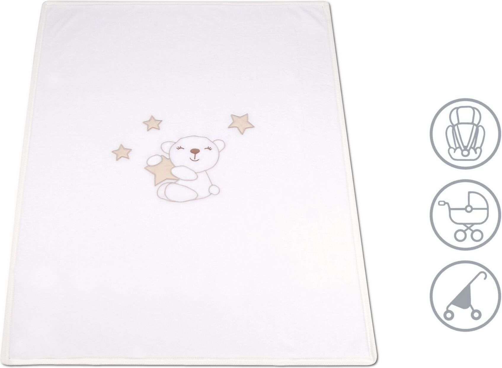 Coperta carrozzina Baby Idea PILCBG Beige