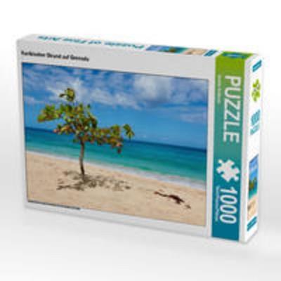 CALVENDO Puzzle Karibischer Strand auf Grenada | 1000 Teile Lege-Größe 64x48cm Foto-Puzzle für glückliche Stunden