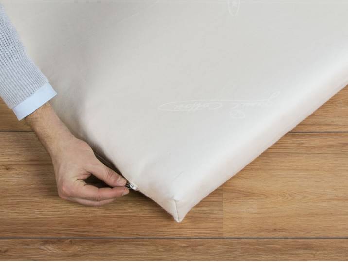 Naturlatex-Kokos-Kindermatratze Vita-Kiddy - Schnäppchen 2127-03335 - 60x120 cm - Hygiene (mit Lyocell versteppt) - Lyocell (versteppt mit Bezug)