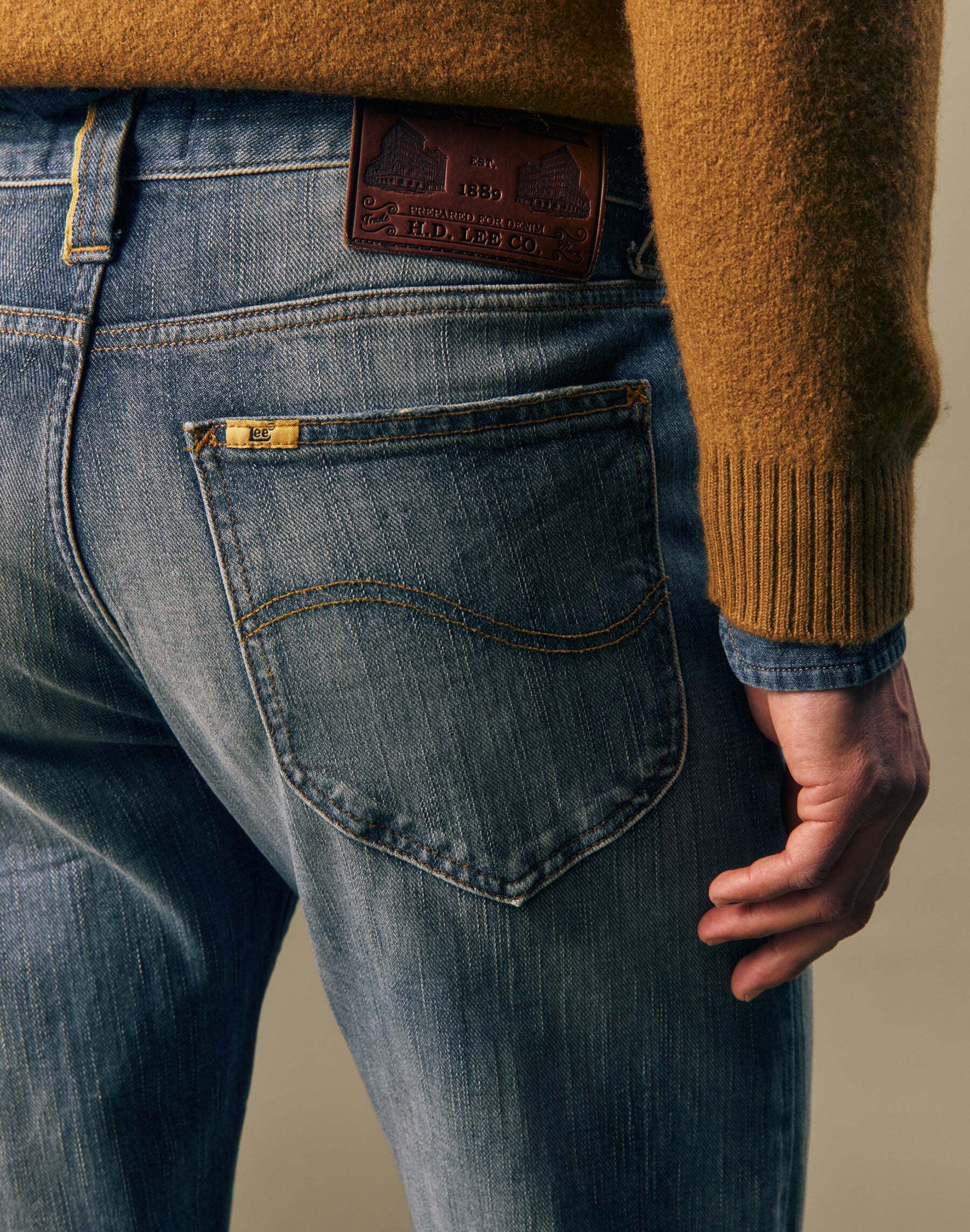 Tapered-fit-Jeans LEE "Lee Jeans Regular Tapered", Herren, Gr. 31, Länge 32, blau, Obermaterial: 99% Baumwolle CO. 1% Elasthan EL., Jeans Tapered-fit-Jeans blau 31, Länge 32