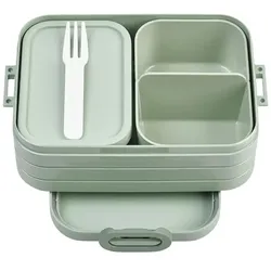 Mepal Bento-Lunchbox "To Go"  Take a Break , grün , Kunststoff , Maße (cm): B: 12 H: 6,5