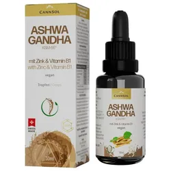 CANNSOL ASHWAGANDHA mit Zink & Vitamin B1 30 ml Tropfen zum Einnehmen