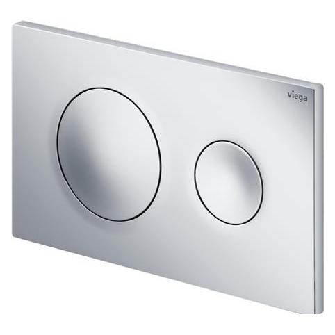 Viega forkromet kunststof 2-skylsteknik betjeningsplade beregnet für Prevista Dry WC-Elementer. H: 1 (773779)