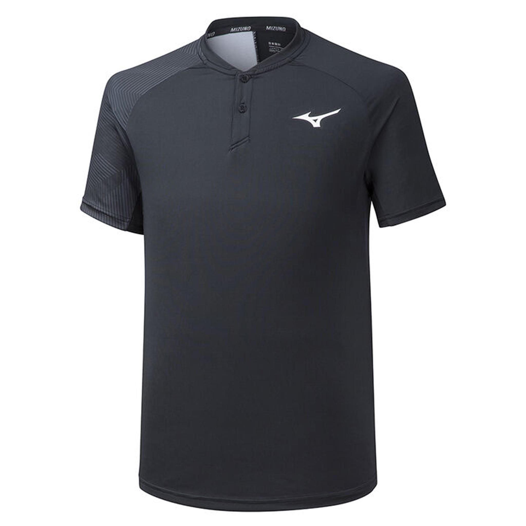 Mizuno Shadow Heren Zwart Poloshirt