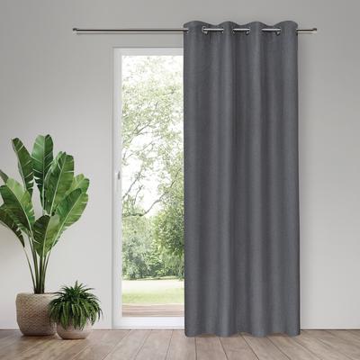 Verdunkelungsvorhang "Carena", anthrazit, B:140cm H:245cm, Polyester, HOME LIVING BY GERSTER, Gardinen, SB-Ösenschal Blackout "Carena"