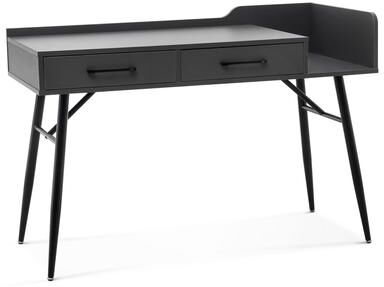 "ivinta Computer Desk, 47"" Modern Study Table with Storage for Home Office, Laptop PC Writing Desk with 2 Drawers"
