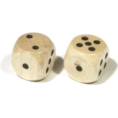 Würfel Naturholz W06 16 mm