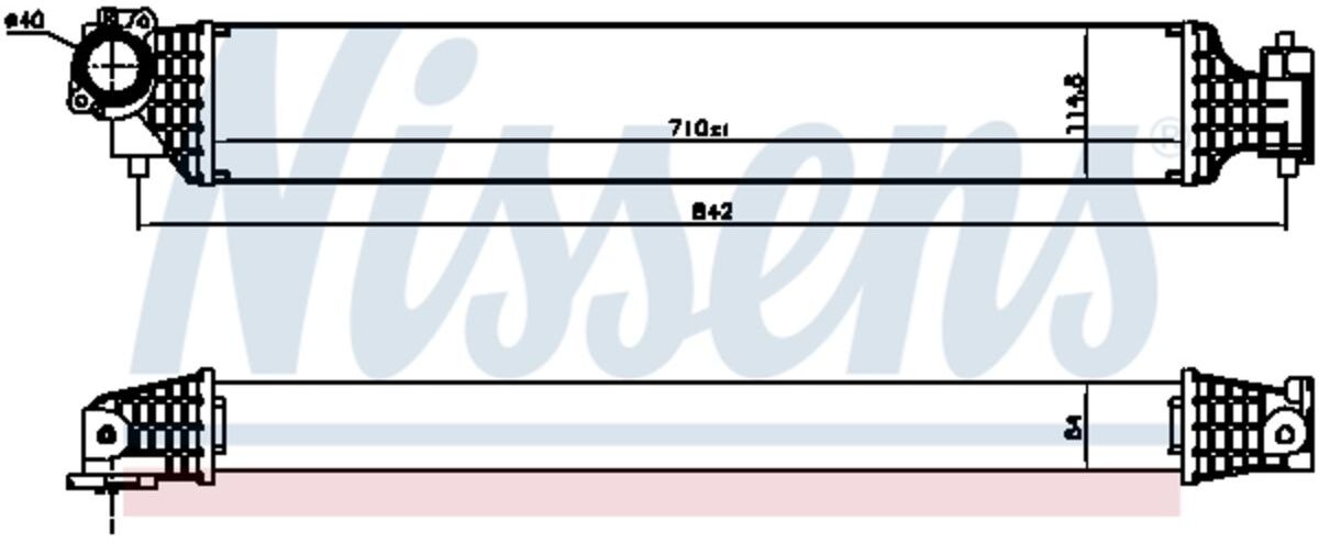 Ladeluftkühler NISSENS 961527