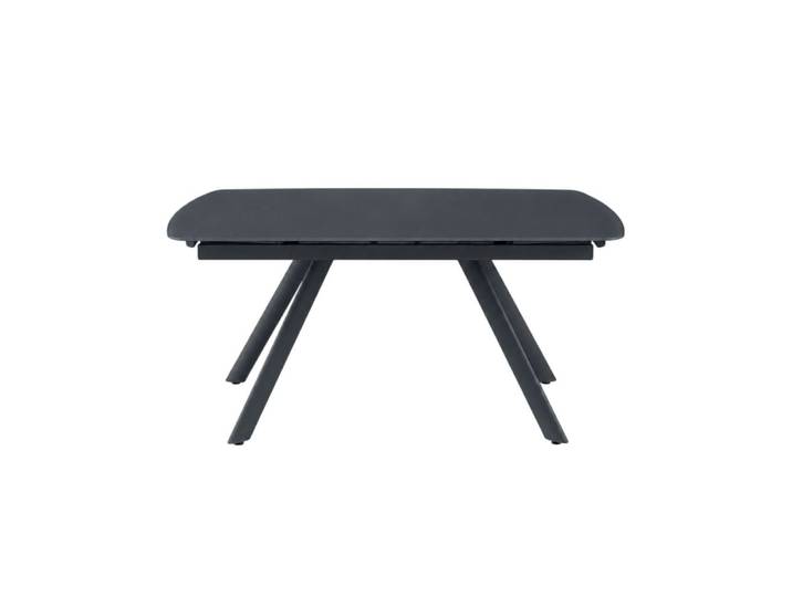 Table extensible en verre gris sombre 140/210 cm