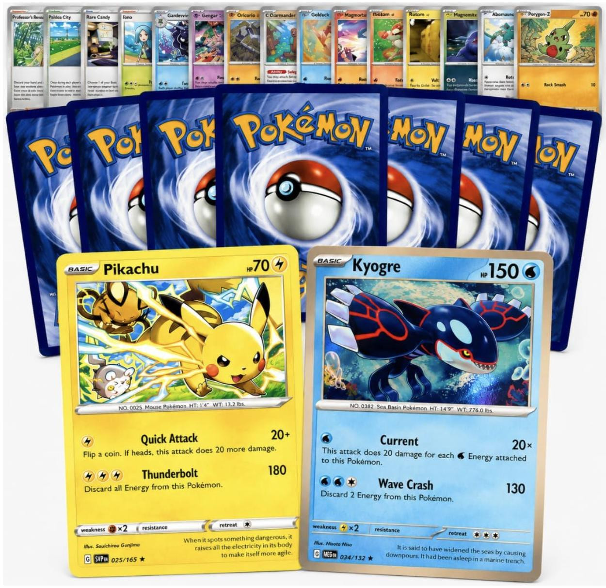 100 Authentieke Engelse Pokémonkaarten met 10 Holo en 10 Reverse Holo kaarten voor verzamelaars