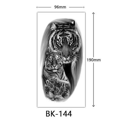 grenzüberschreitende exklusive Skizzen-Blumen-Tattoo-Aufkleber. Skizzen-Tattoo-Aufkleber. Rosen-Blumen-Schwarz-Weiß-Blumen-Tattoo