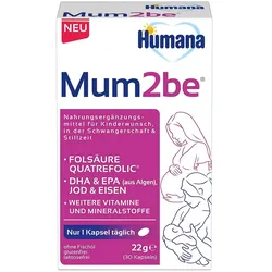HUMANA Mum2Be Kinderwunsch Schwangersch Stillzeit 30 St