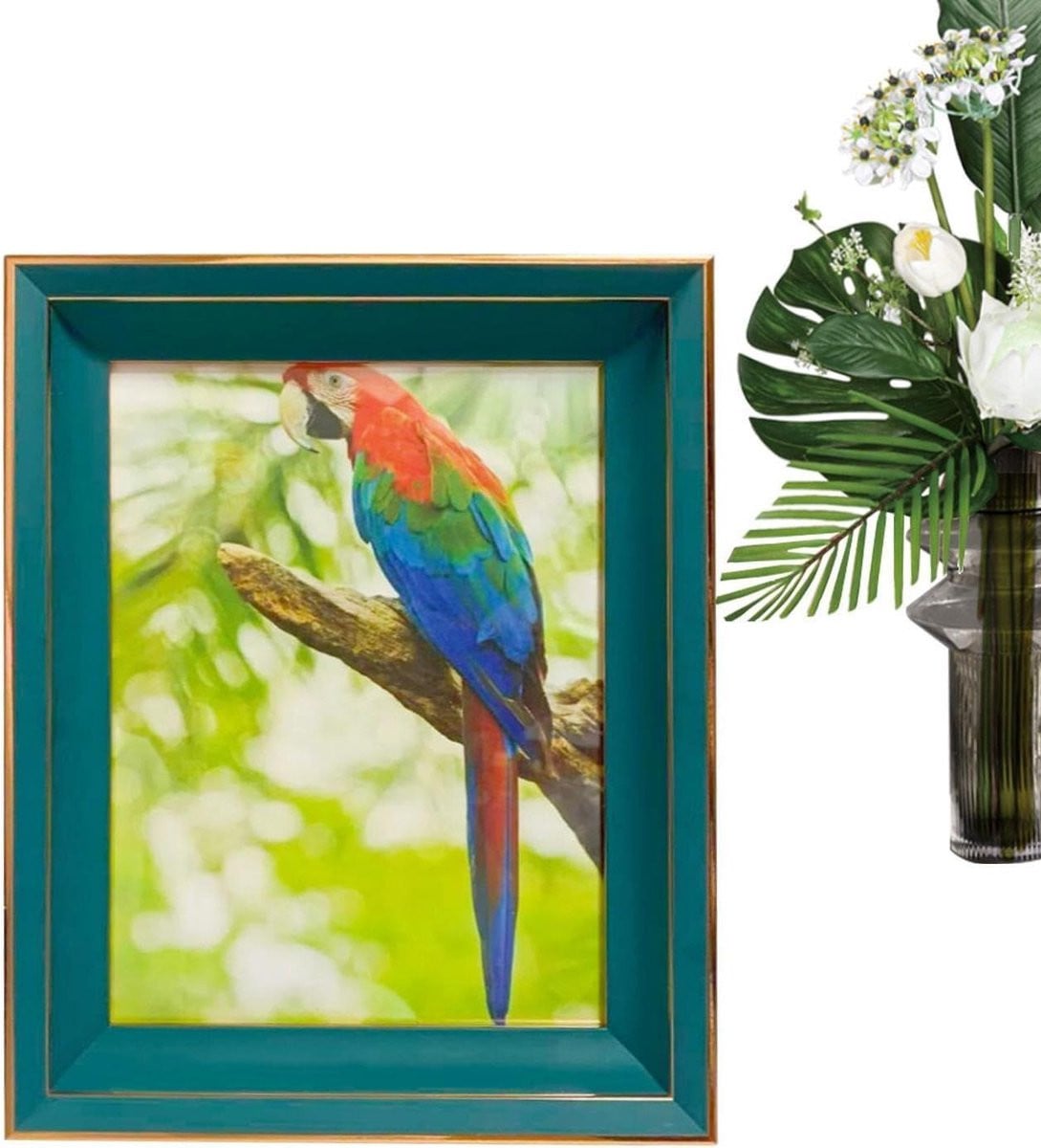 Groene Fotolijst Kluisje met Geheim Vak voor Discrete Opslag - B: 26 cm, H: 6 cm